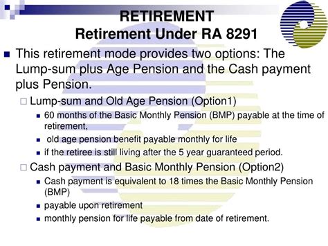 Retirement under Republic Act 660 (Magic 87) – Government .